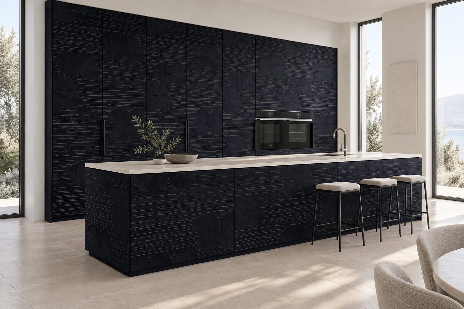 Kitchen design visualization with Smoke Craft HZ3020 cabinetry