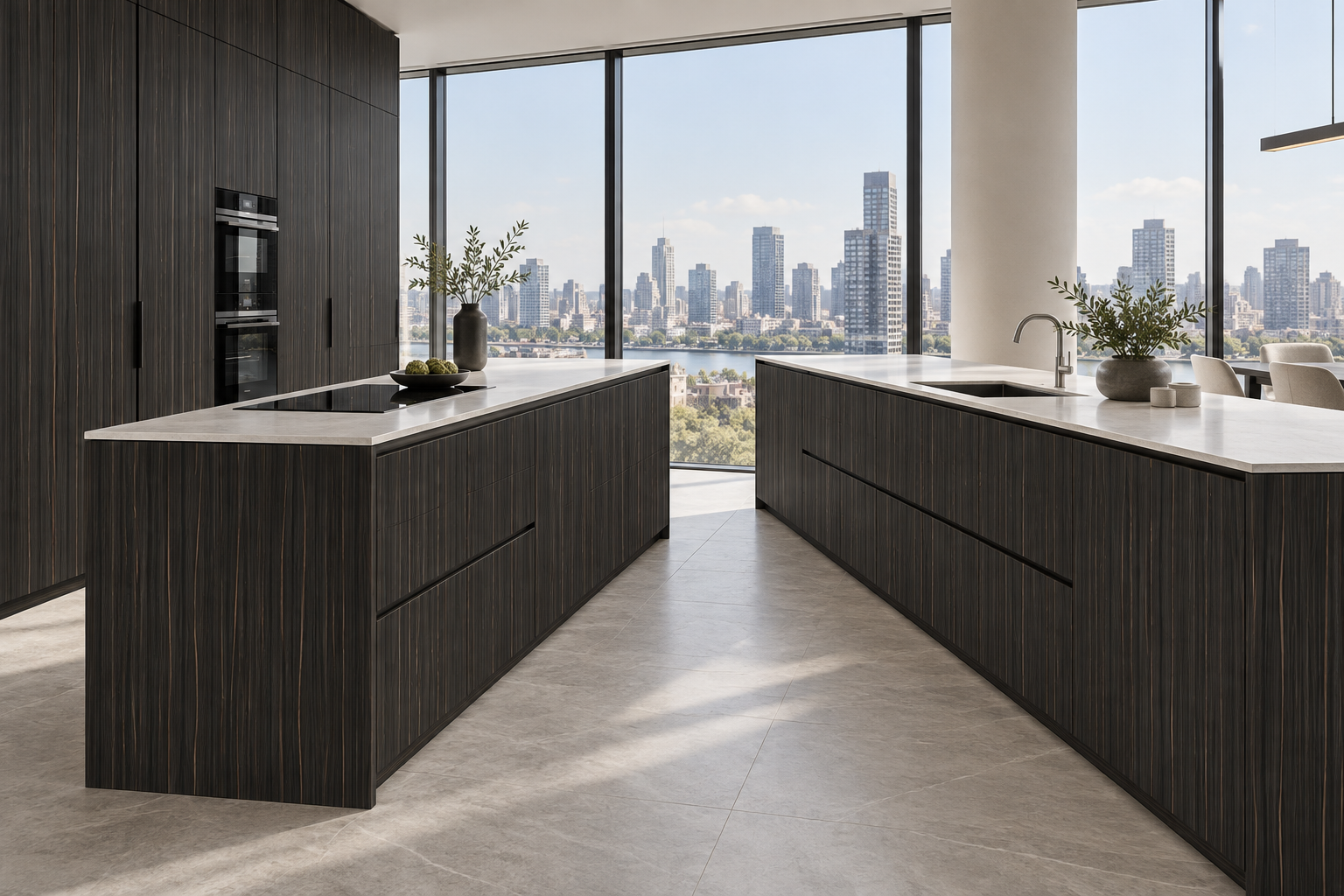 Kitchen design visualization with Ink Wave HZ3029 cabinetry